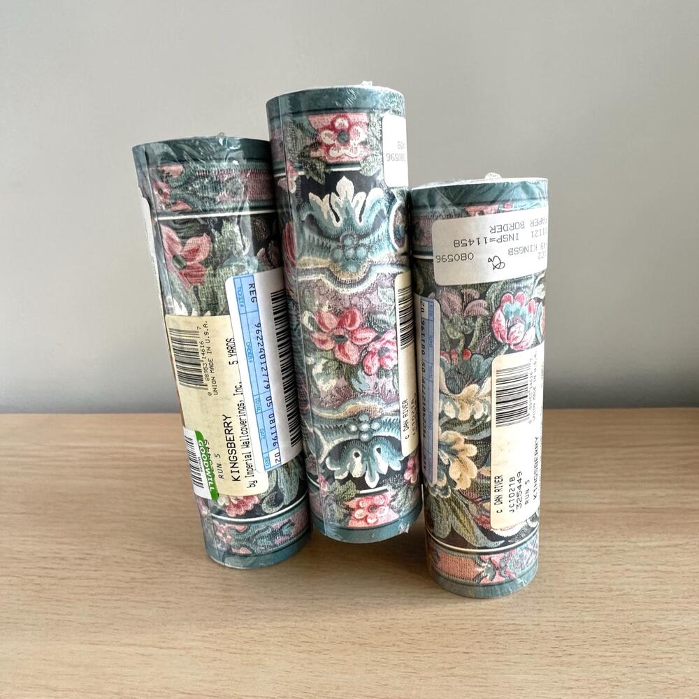 Vintage Floral Wallpaper Border Kingsberry Cottage Wallpaper Trim